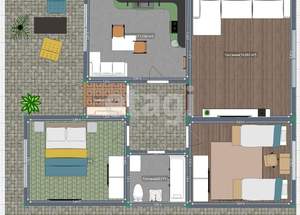 Дача 77м², 1-этажный, участок 5 сот.  