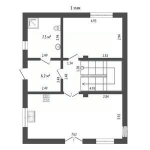 Дом 151м², 2-этажный, участок 4 сот.  