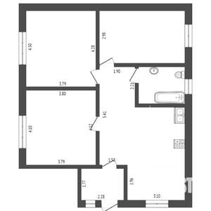 Дом 85м², 1-этажный, участок 4 сот.  