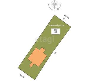 Дом 265м², 3-этажный, участок 8 сот.  