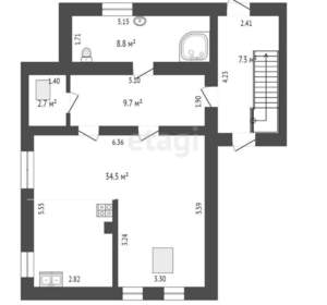 Дом 233м², 3-этажный, участок 6 сот.  