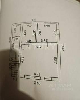 Дом 41м², 1-этажный, участок 8 сот.  