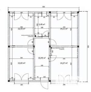Дом 81м², 1-этажный, участок 4 сот.  