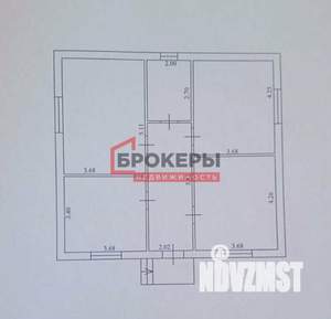 Дом 83м², 1-этажный, участок 4 сот.  
