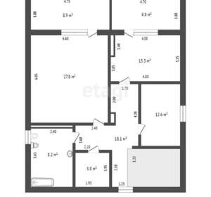 Дом 236м², 2-этажный, участок 10 сот.  
