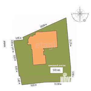 Дом 100м&sup2;, 1-этажный, участок 5 сот.  