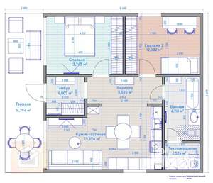 Дом 81м², 1-этажный, участок 7 сот.  