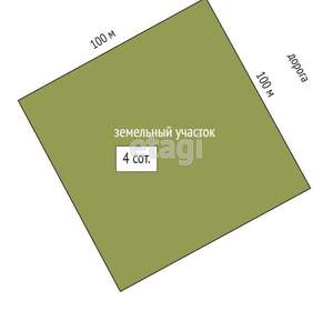 Дом 100м², 1-этажный, участок 4 сот.  