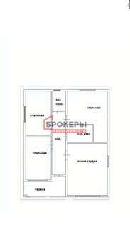 Дом 120м², 1-этажный, участок 4 сот.  