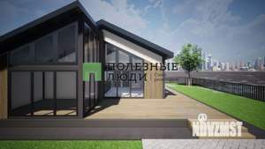 Дом 100м&sup2;, 1-этажный, участок 4 сот.  