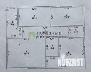 Дом 120м², 1-этажный, участок 4 сот.  