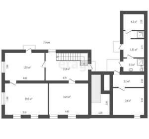 Дом 263м², 2-этажный, участок 3 сот.  