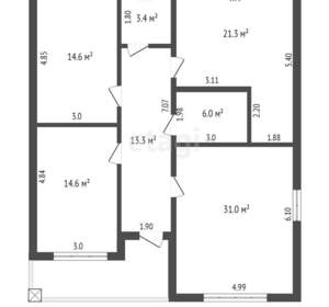 Дача 120м², 1-этажный, участок 4 сот.  