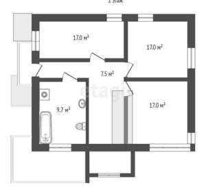 Дом 170м², 2-этажный, участок 4 сот.  