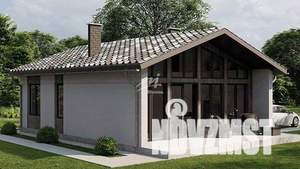 Дом 95м&sup2;, 1-этажный, участок 4 сот.  