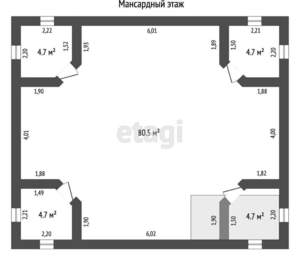 Дом 391м², 3-этажный, участок 8 сот.  
