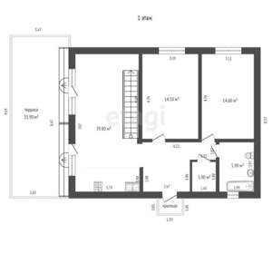Дом 170м², 2-этажный, участок 5 сот.  