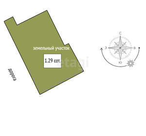 Дом 181м², 2-этажный, участок 1 сот.  