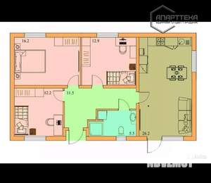 Дом 99м², 1-этажный, участок 4 сот.  