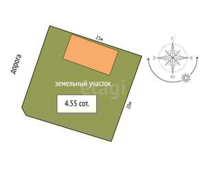 Дом 70м&sup2;, 1-этажный, участок 5 сот.  