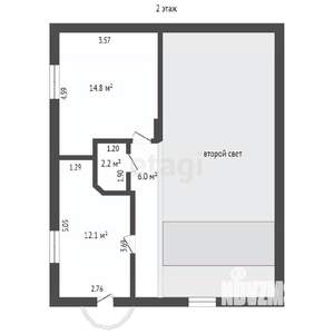 Дом 130м², 2-этажный, участок 4 сот.  