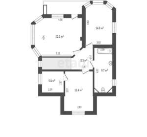 Дача 228м², 3-этажный, участок 8 сот.  