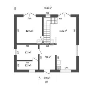 Дом 120м², 2-этажный, участок 4 сот.  