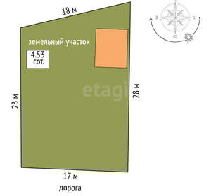 Дом 47м², 2-этажный, участок 1 сот.  