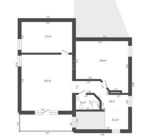Дом 312м², 3-этажный, участок 6 сот.  