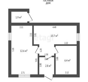 Дом 128м², 1-этажный, участок 4 сот.  