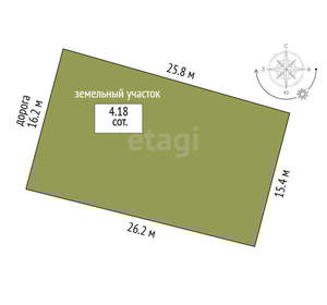 Дом 115м&sup2;, 2-этажный, участок 4 сот.  