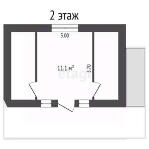Дом 41м², 2-этажный, участок 8 сот.  