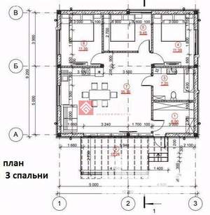 Дом 82м², 1-этажный, участок 5 сот.  