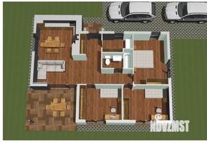 Дом 110м², 1-этажный, участок 4 сот.  