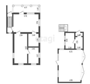 Дача 298м², 3-этажный, участок 7 сот.  