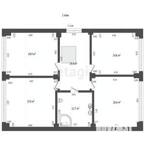 Дом 222м², 2-этажный, участок 10 сот.  