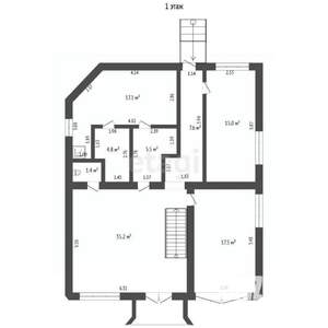 Дом 314м&sup2;, 3-этажный, участок 10 сот.  