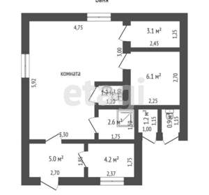 Дом 275м², 3-этажный, участок 9 сот.  