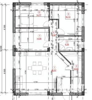 Дом 120м&sup2;, 1-этажный, участок 5 сот.  