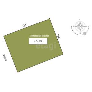 Дом 447м&sup2;, 4-этажный, участок 4 сот.  