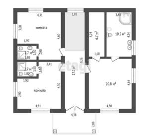 Дом 360м², 2-этажный, участок 5 сот.  