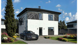 Дом 120м&sup2;, 2-этажный, участок 4 сот.  