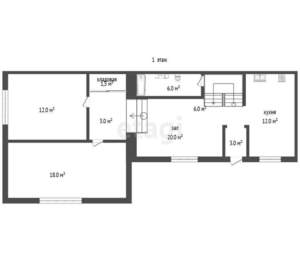 Дом 120м², 2-этажный, участок 530 сот.  