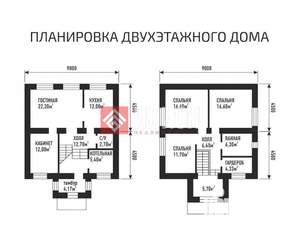 Дом 170м², 2-этажный, участок 5 сот.  