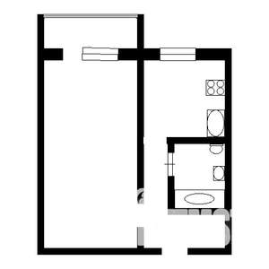 1-к квартира, на длительный срок, 30м2, 3/5 этаж