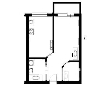 1-к квартира, на длительный срок, 39м2, 6/9 этаж