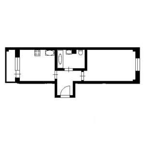 1-к квартира, на длительный срок, 38м2, 1/11 этаж