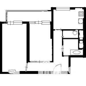 2-к квартира, на длительный срок, 64м2, 2/17 этаж