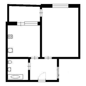 1-к квартира, на длительный срок, 41м2, 6/9 этаж
