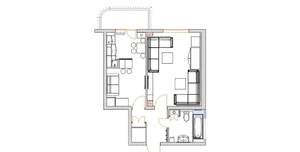 1-к квартира, посуточно, 42м2, 1/10 этаж